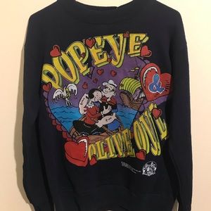 Vintage Popeye And Olive Oyl Sweatshirt 